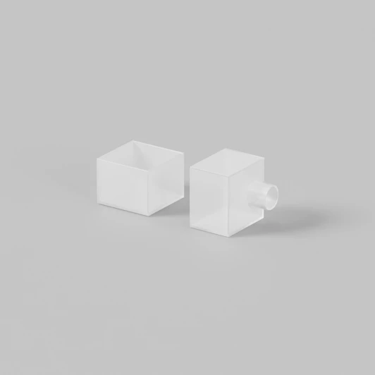 432018 Заглушки для гибкого неона IP65 16x16 мм 2 шт. (выход вверх/вниз) Maytoni Изгиб вдоль оптической оси 432018