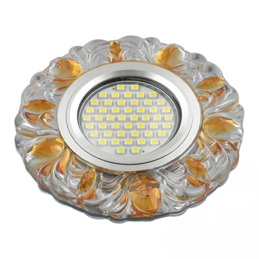 DLS-L136 GU5.3 GLASSY/GOLD Встраиваемый точечный светильник Fametto Luciole DLS-L136 GU5.3 GLASSY/GOLD