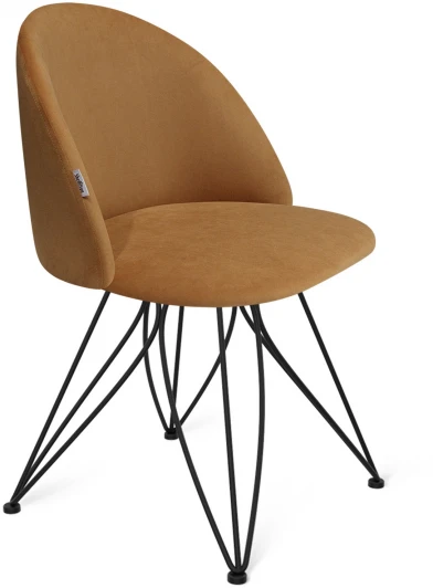 7406184302 Стул SHT-ST35/S113 горчичный/черный муар Sheffilton 7406184302