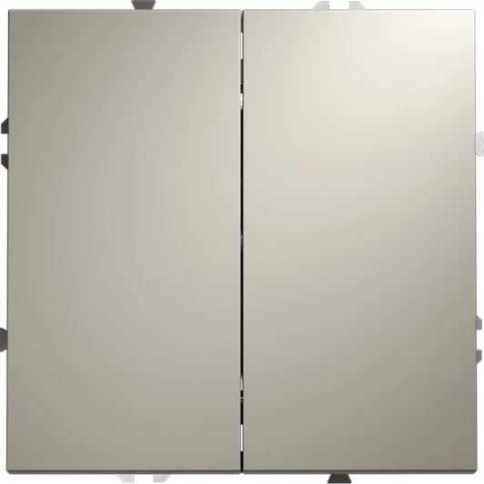 VLS020303 Проходной переключатель двухклавишный (кашемир) Voltum S70 VLS020303