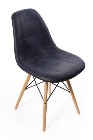 FR 0102 Стул Eames DSW leather черный