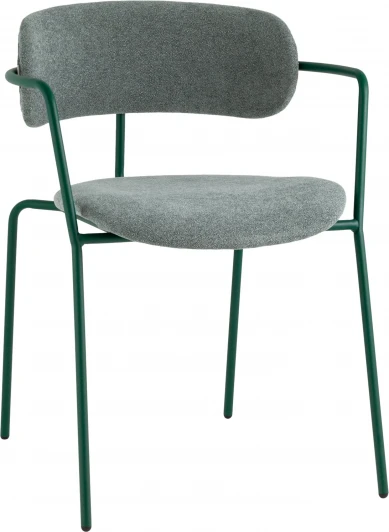 УТ000039181 Стул Дженни букле зеленый каркас зеленый полуглянцевый муар Stool Group (арт.УТ000039181)