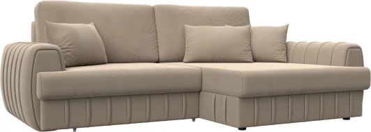 129268 Диван угловой Лига-057 НПБ угол правый Лига Диванов (Велюр) арт.129268