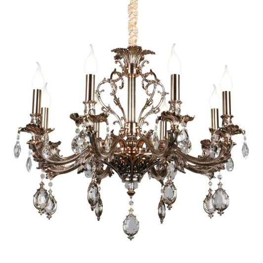 OML-74703-08 Подвесная люстра Omnilux Senis OML-74703-08 (220V, подвески, на цепи, подсвечник, свеча)