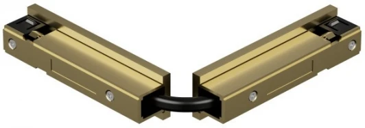 TR5724-SB Коннектор для трека Denkirs Shine Base TR5724-SB 90° стена-потолок с поворотом трека под произвольным углом, сатинированная латунь (48V)