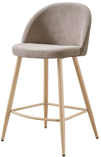 ПБАР373B beige/wood Стул полубарный 373B-2 бежевый TD3052-11/дерево