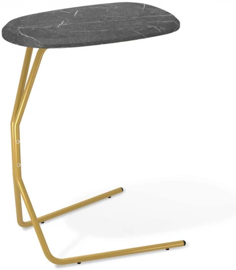 008665 Столик приставной SHT-CT22 каменный уголь/золото от фабрики Mebelik