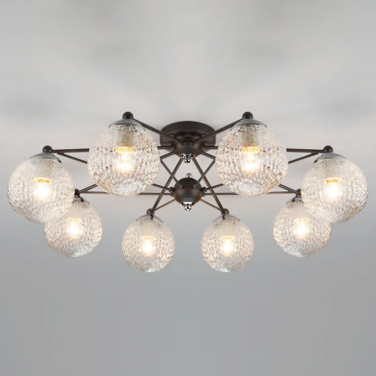 70077/8 графит Потолочная люстра Eurosvet Karo 70077/8 графит