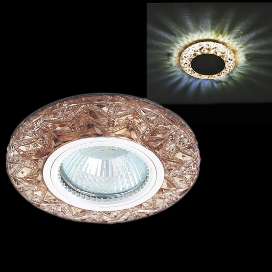 51607-9.0-001MN MR16+LED3W TEA Встраиваемый точечный светильник Reluce 51607-9.0-001MN MR16+LED3W TEA (220V, круглые)