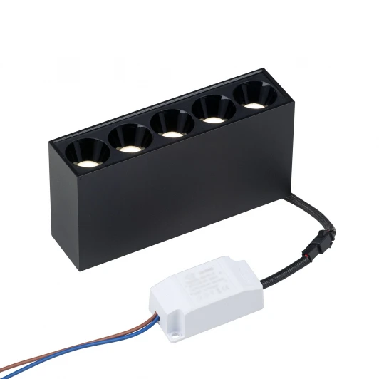 VT0200060-01 Накладной светильник светодиодный черный с драйвером Vitaluce VT0200060-01