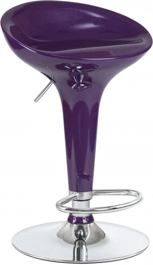 1004-LM BOMBA,  цвет сиденья фиолетовый металлик, цвет основания хром Стул барный BOMBA (фиолетовый металлик)