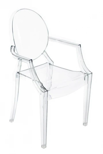 FR 0037 Стул Louis Ghost прозрачный серый