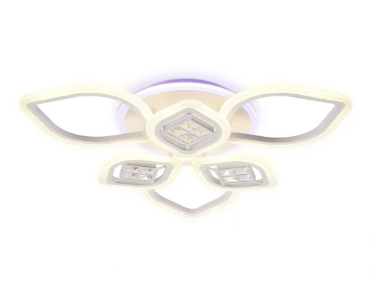 FA282 Потолочная люстра Ambrella Acrylica Ice FA282 (регулировка яркости, LED, 220V, пульт управления, управление смартфоном, умный дом - PC.Lamper, цветы)