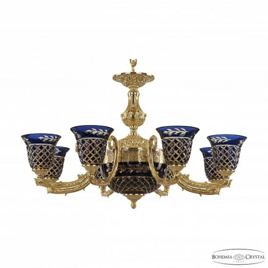 71212P/8+3/210 G P2 U Amber-Blue/H-1J Подвесная люстра Bohemia 7121 71212P/8+3/210 G P2 U Amber-Blue/H-1J