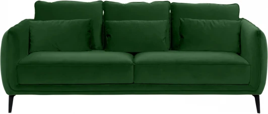 664756 Диван Amsterdam трехместный ОГОГО (арт.664756), (Ткань/Зеленый)