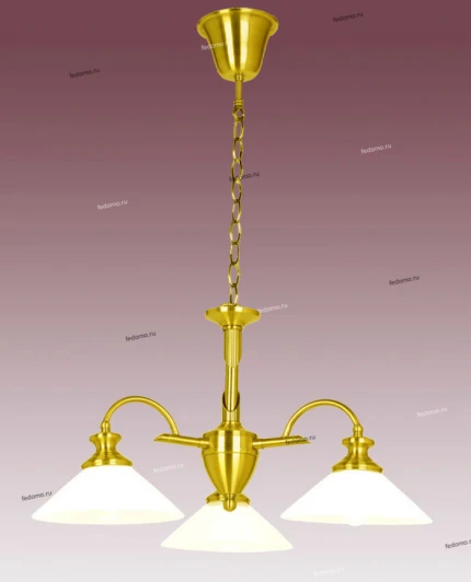P-809/3A satin gold Потолочная люстра N-Light P-809 P-809/3A satin gold