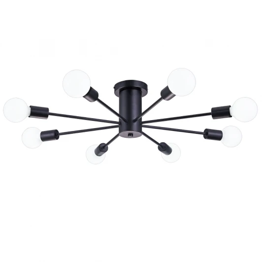 LOFT 75140/8C BLACK Потолочная люстра Natali Kovaltseva Loft 75140/8C BLACK