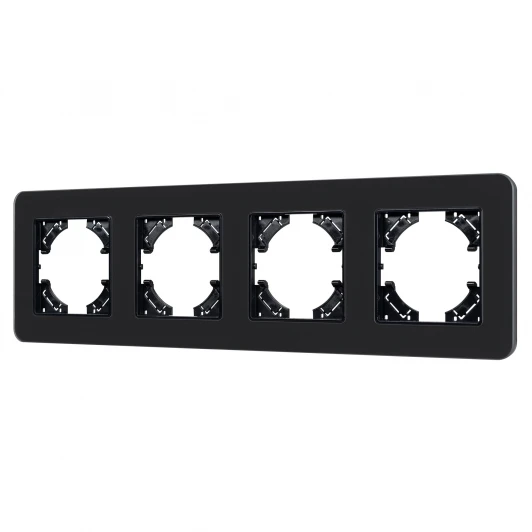 049717 Рамка стеклянная FRM-OMALI-SFGS-4-BK (Arlight) 049717