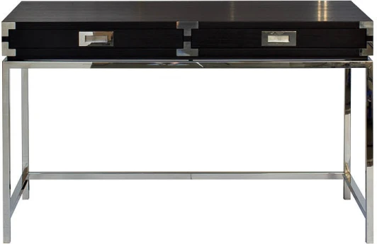 46AS-D4084-BL Компьютерный стол Garda Decor 46AS-D4084-BL (Хром/Черный)