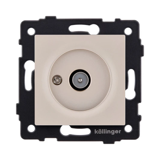 REA-007GD Розетка TV (папа) золотой Kollinger REA-007GD для Aspekt, Eleganz, Reflex