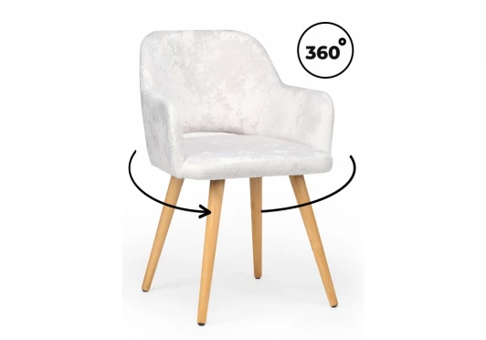 631689 Стул деревянный Эолин 360 светло-бежевый (simple 011) / светлое дерево 631689