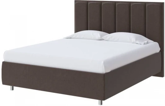 1923413 PROxSON Кровать Routa без основания (Ткань: Рогожка Тетра Брауни) 140x200