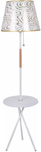 01721-2.6-01B WH Торшер на треноге со столиком Reluce 01721-2.6-01B WH (220V)