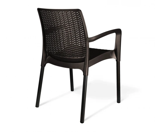 4803229209 Стул Sheffilton SHT-S68 черно-коричневый/черный муар (цинк) 4803229209