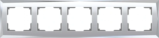 W0051220 Рамка на 5 постов Diamant (зеркальный) Werkel W0051220 (a051016)