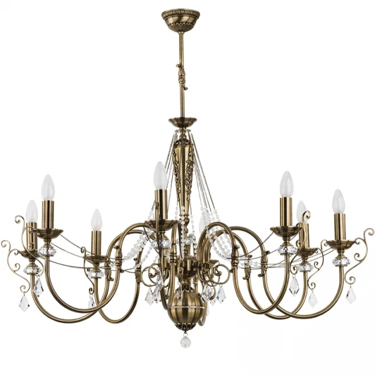 LUC-ZW-8(P) Потолочная люстра Kutek Luca LUC-ZW-8(P) (220V, подсвечник, свеча)