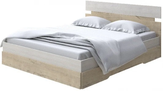 1938648 Без бренда Кровать Milton (ЛДСП Дуб Шамони светлый (124)/Бунратти) 160x200