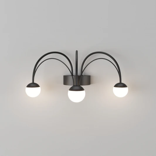 90031/3 черный Настенный светильник светодиодный шарики Eurosvet Ragno 90031/3 черный (a070274) (220V, шарики)