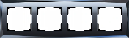 W0041208 Рамка на 4 поста Diamant (черный) Werkel W0041208 (a051445)