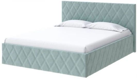 1926826 PROxSON Кровать Fresco (Ткань: Велюр Monopoly Мятный лёд (670)) 140x190