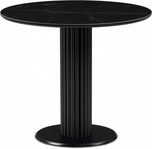 612158 Кухонный стол Notta Кэмерон 90х90х75 черный мрамор shakespeare black / черный (Керамика) арт.612158
