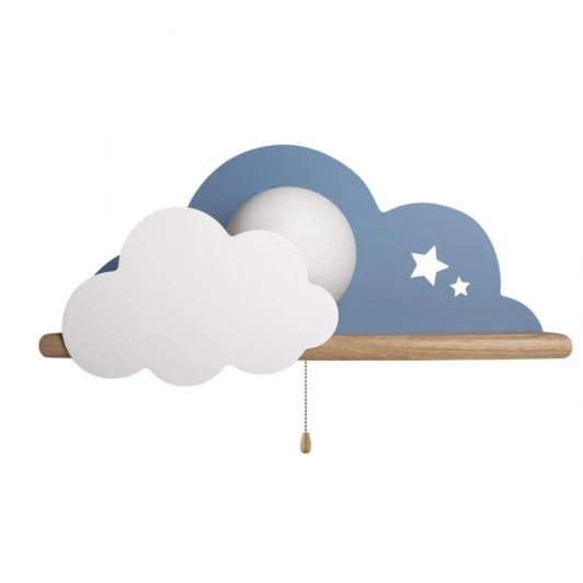 10134 Blue Настенный светильник Loft It Axel 10134 Blue (для детской, 220V, выключатель, шар)