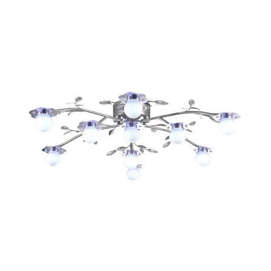 227/10PF-Chrome Потолочная люстра IDLamp Lucian 227/10PF-Chrome