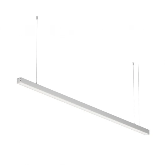 LL312005 Подвесной светильник линейный светодиодный Maytoni Technical LL312005 3000K 35x35 серебро 1,5 м