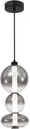 SL6119.403.24 Подвесной светильник ST Luce Perlina SL6119.403.24 Черный/Дымчато-Серый LED 1*24W 3000K (220V, на тросе)