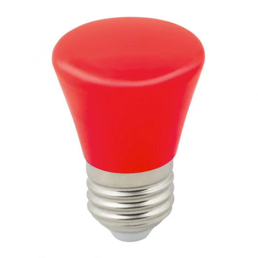 LED-D45-1W/RED/E27/FR/С BELL Лампочка светодиодная конус красная E27 1W Volpe LED-D45-1W/RED/E27/FR/С BELL