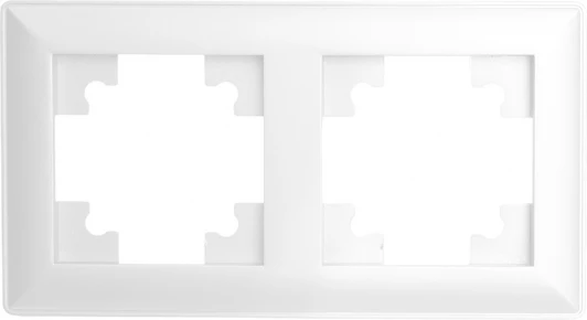 39793 Рамка на 2 поста (белый) Stekker Катрин 39793