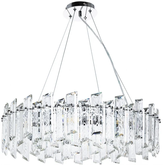 3512/02 LM-8 Подвесная люстра Romilda 3512/02 LM-8 Divinare (220V, хрусталь, на тросе, круглые)