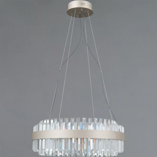 IL4386-45WSQ-25 SL GENOA Подвесная люстра светодиодная хрустальная ILLUMICO IL4386-45WSQ-25 SL GENOA (220V, на тросе)