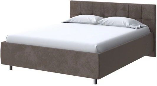 2018555 PROxSON Кровать Diamo без основания (Ткань: Велюр Casa Кофейный) 160x200