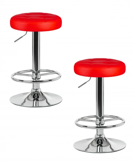 LM-5008-N_CH-M_EL-red Набор 2 шт табурет барный DOBRIN BRUNO (красный)