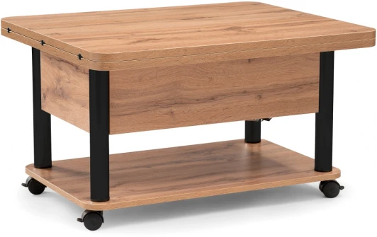 490591 Стол-трансформер Woodville Виват дуб вотан / черный 490591