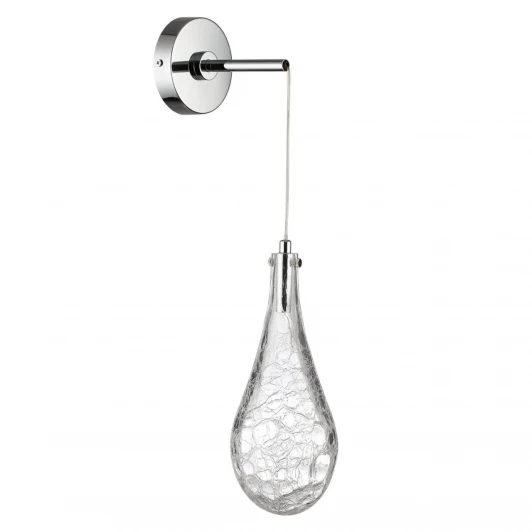 7148/5WL Бра Odeon Light Incanto 7148/5WL хром/стекло/металл IP20 LED 4W 300Лм 3000K 180° 220V