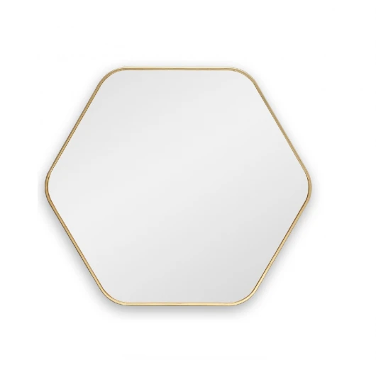 SM154GL Hexagon S Gold Зеркало в тонкой раме Smal Art-Zerkalo SM154GL 13775
