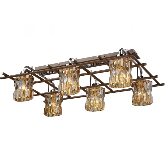 480-06-13 chrome + wengue Потолочная люстра N-Light 480 480-06-13 chrome + wengue