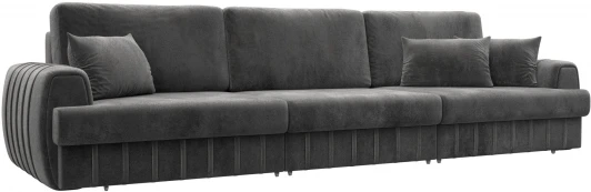 129248 Диван прямой Лига-057 НПБ Лонг Лига Диванов (Велюр) арт.129248